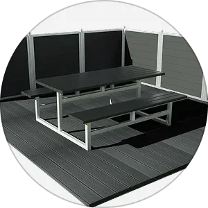 Vedligeholdelsesfri bord bænkesæt