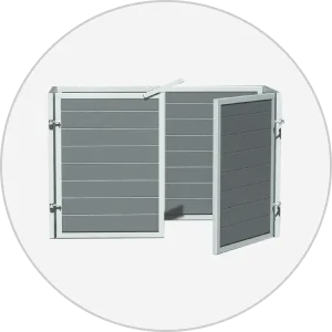 Vedligeholdelsesfri Skraldespands skjuler