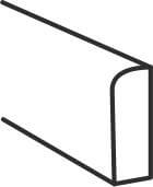 Plastplanke med 1 Afrundet Kant - Beige - Plastplanker -  - Plastplanke