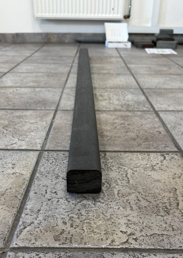 Plastplanke med 2 afrundet kanter - Sort - Plastplanker -  - Plastplanke