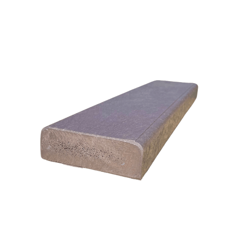 Plastplanke med 2 afrundet kanter - Brun - Plastplanker -  - Plastplanke