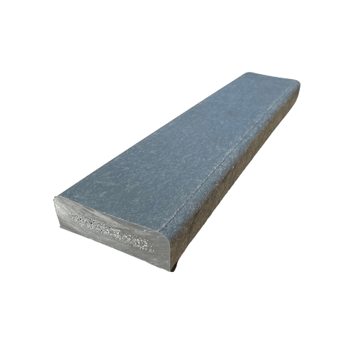 Plastplanka med 2 rundade kanter - Grå