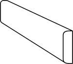 Plastplanke med 2 afrundet kanter - Sort - Plastplanker -  - Plastplanke