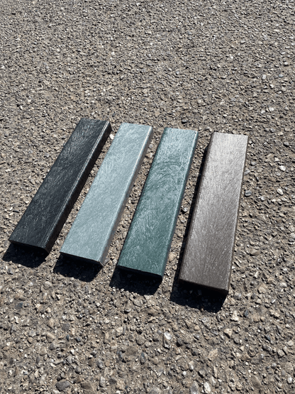 Plastplanke med 2 afrundet kanter - Sort - Plastplanker -  - Plastplanke