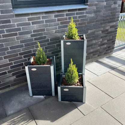 Blomsterkumme Sæt - 3 stk - Helårs - Plastplanker -  - Blomsterkrukke