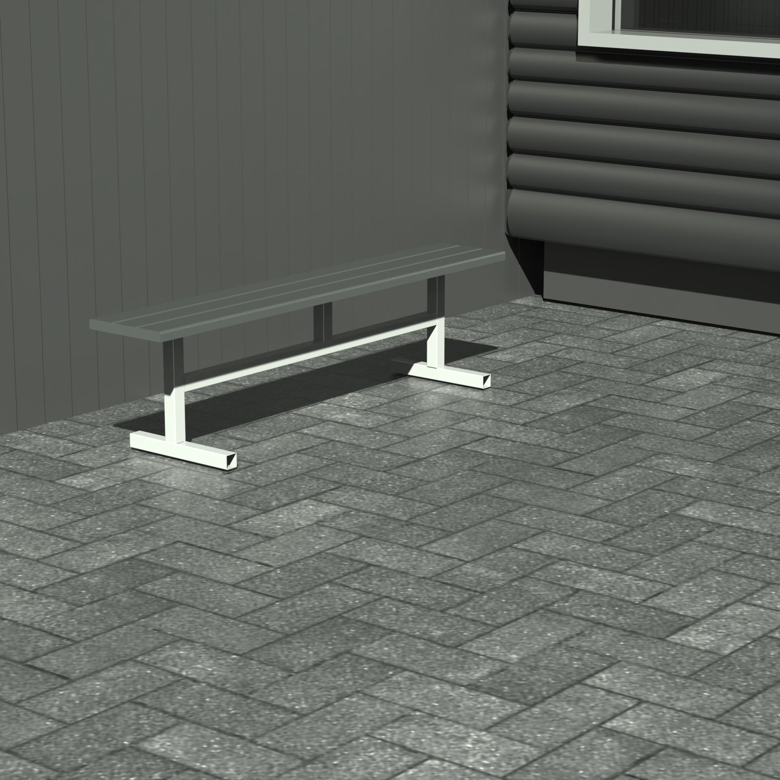 Bænk - Uden ryglæn - Plastplanker -  - Bænke