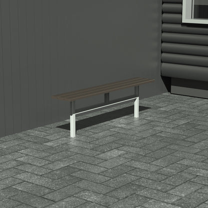 Bænk til nedstøbning - Uden ryglæn - Plastplanker -  - Bænke