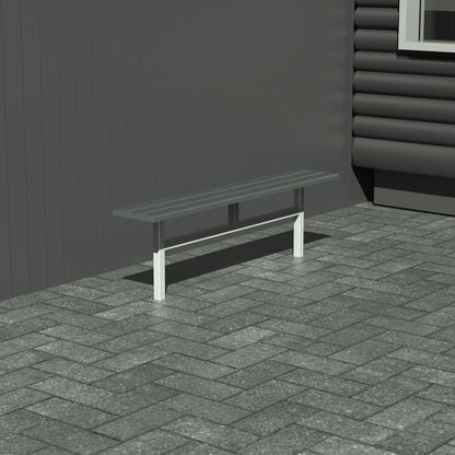 Bænk til nedstøbning - Uden ryglæn - Plastplanker -  - Bænke