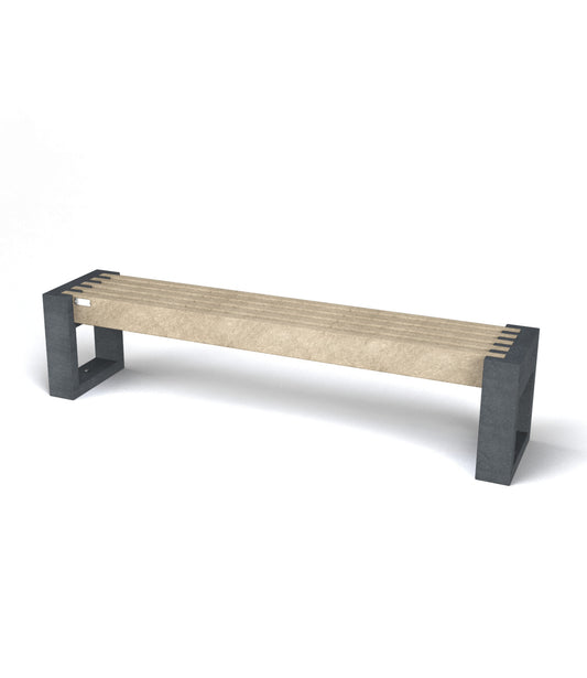 Bænk - Canvas 180 - Plastplanker -  - Bænke