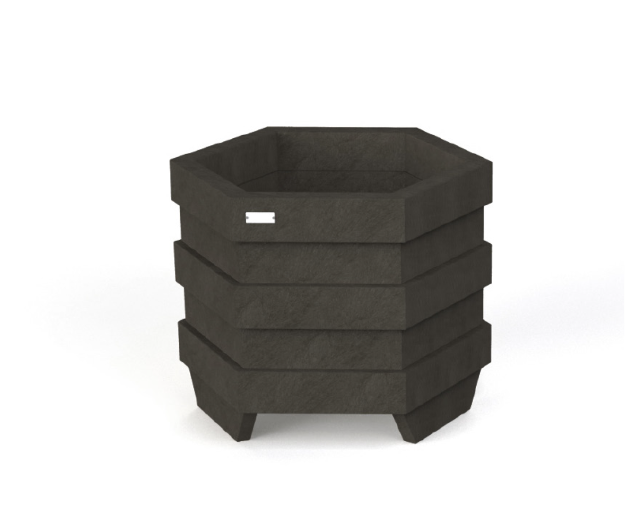 Blomsterkrukke - Barcelona - Model Ø120 - Plastplanker -  - Blomsterkrukke