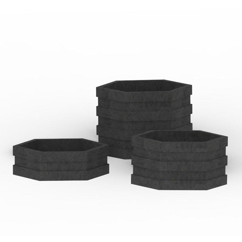 Blomsterkrukke - Barcelona - Model Ø120 - Plastplanker -  - Blomsterkrukke