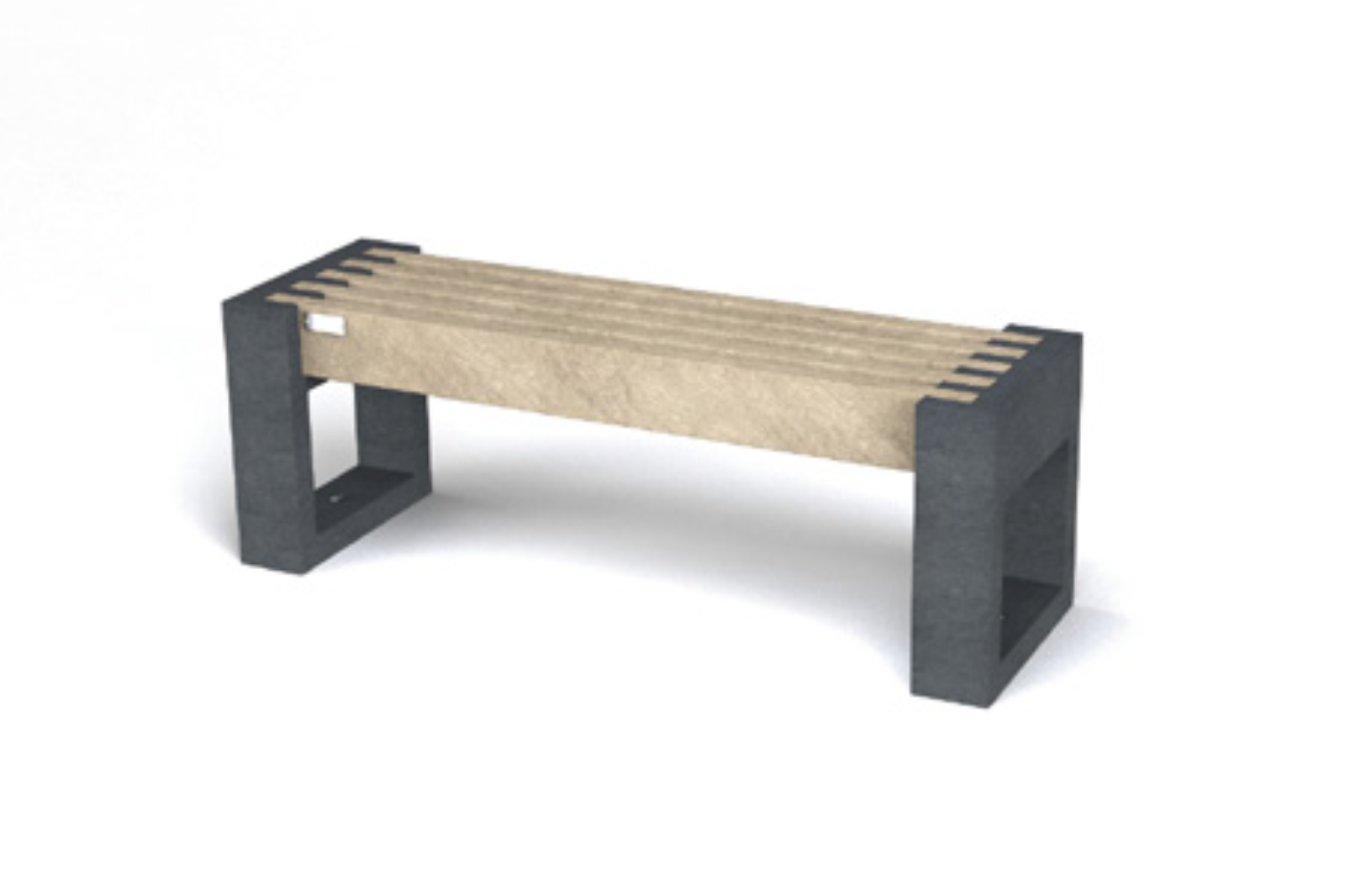 Bænk - Canvas 120 - Plastplanker -  - Bænke