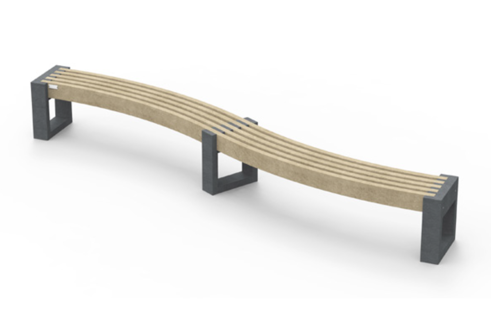 Bænk - Canvas Curved - Spline