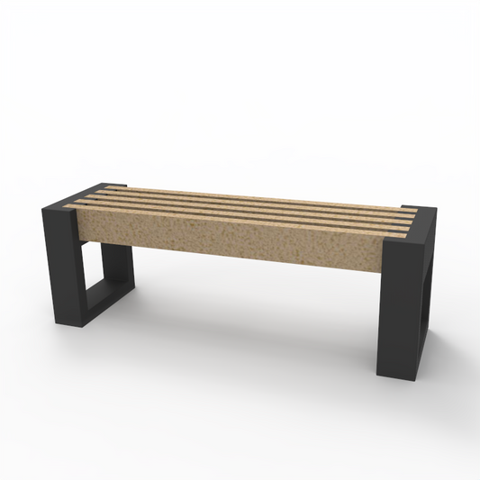 Bænk - Canvas 120 - Plastplanker -  - Bænke