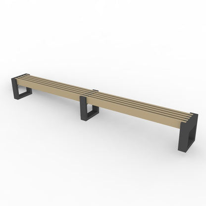 Bænk - Canvas 360 - Med ryglæn - 2 ryglæn (samme vej)