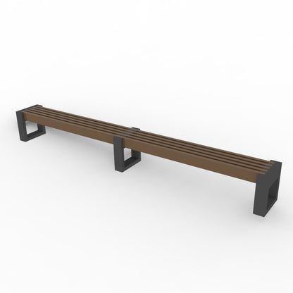 Bænk - Canvas 360 - Med ryglæn - 2 ryglæn (modsat højre)