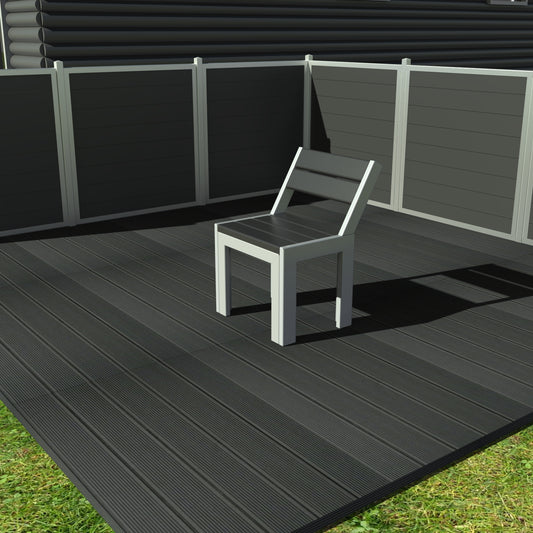 Opal Café stol - Med ryglæn - Plastplanker -  - Opal Stol med ryglæn