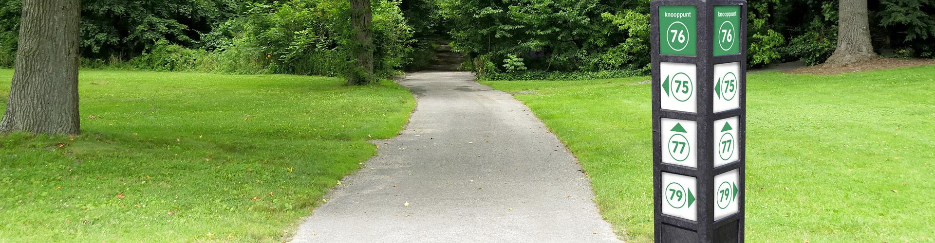 Stipæl - med udskæringer til skiltning - Plastplanker -  - Trafik