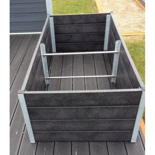 Højbed Classic - Sort - Plastplanker -  - Højbede
