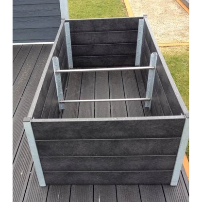 Højbed Classic - Sort - Plastplanker -  - Højbede