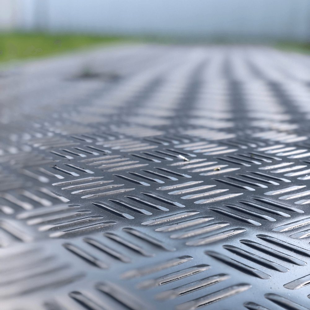 Køreplade med struktur - Sort - Plastplanker -  - køreplade