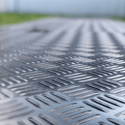 Køreplade med struktur - Sort - Plastplanker -  - køreplade