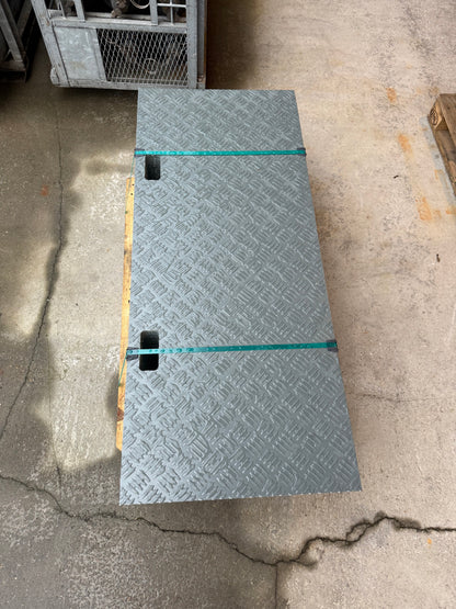 Køreplade med struktur - Grå - Plastplanker -  - køreplade