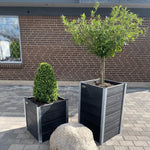 Blomsterkumme Sæt - 2 stk - Helårs - Plastplanker -  - Blomsterkrukke