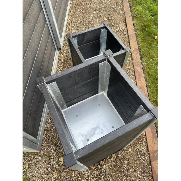 Blomsterkumme Sæt - 2 stk - Helårs - Plastplanker -  - Blomsterkrukke