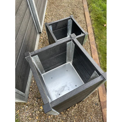 Blomsterkumme Sæt - 2 stk - Helårs - Plastplanker -  - Blomsterkrukke