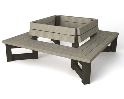 4 ryg mod ryg bænke