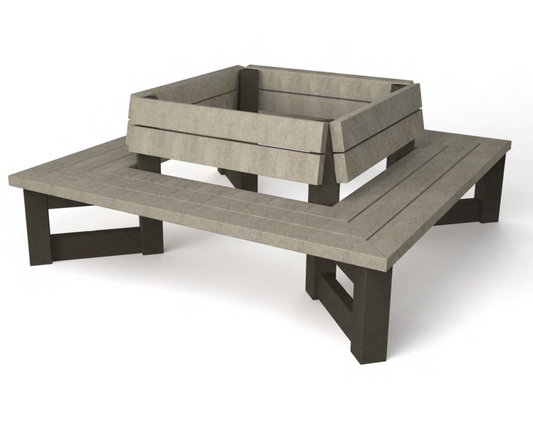 4 ryg mod ryg bænke