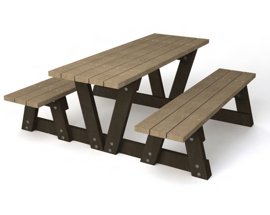 Bord/bænke sæt - Lyon - Plastplanker -  - bord/bænke sæt