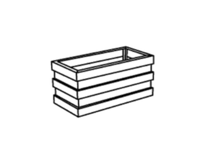 Blomsterkrukke - Madrid - Model C - Plastplanker -  - Blomsterkrukke