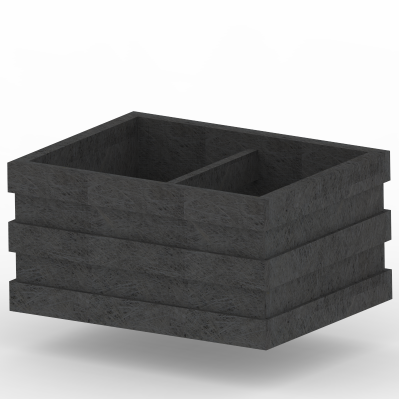 Blomsterkrukke - Madrid - Model C - Plastplanker -  - Blomsterkrukke