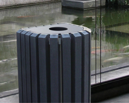 Udendørsskraldespand - Mercure - Plastplanker -  - skraldespand