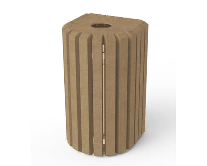 Udendørsskraldespand - Mercure - Plastplanker -  - skraldespand