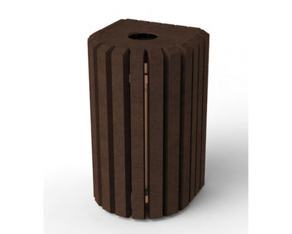 Udendørsskraldespand - Mercure - Plastplanker -  - skraldespand