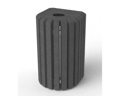 Udendørsskraldespand - Mercure - Plastplanker -  - skraldespand