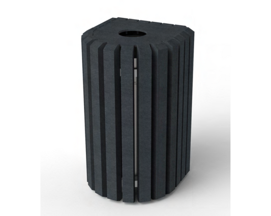 Udendørsskraldespand - Mercure - Plastplanker -  - skraldespand