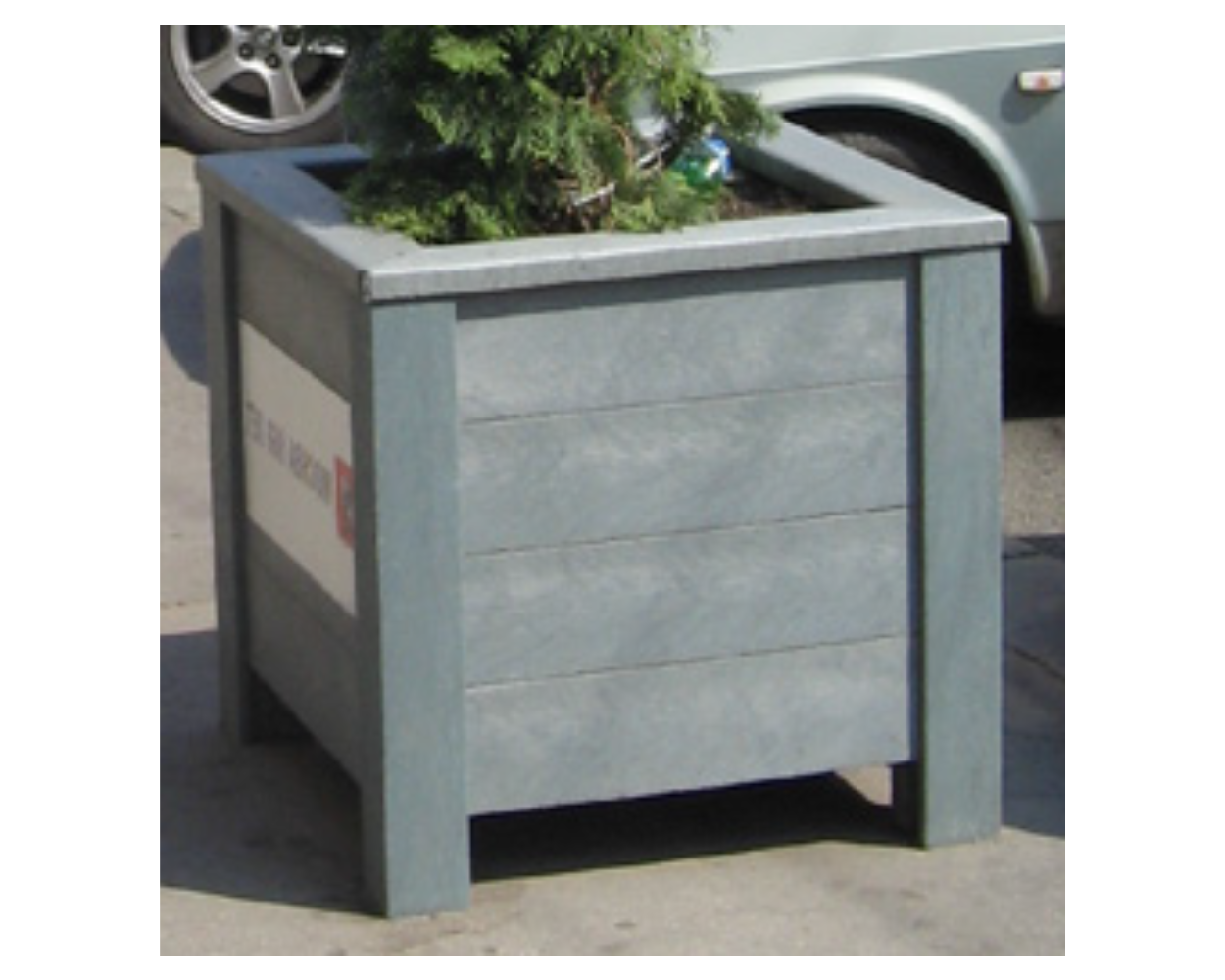 Blomsterkrukke - Milano - Plastplanker -  - Blomsterkrukke