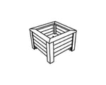 Blomsterkrukke - Milano - Plastplanker -  - Blomsterkrukke