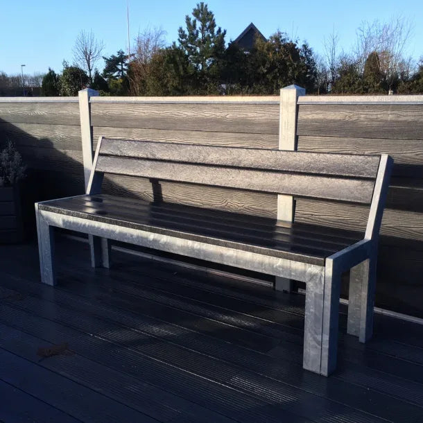 Opalbänk - Med ryggstöd