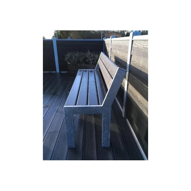 Opal Bænk - Med ryglæn - Plastplanker -  - Bænke