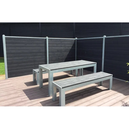 Opal Bord bænkesæt - Uden ryglæn - Plastplanker -  - bord/bænke sæt