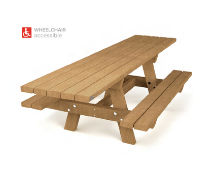 Bord/bænke sæt - Oslo Family (til nedgravning/blød jord) - Plastplanker -  - bord/bænke sæt