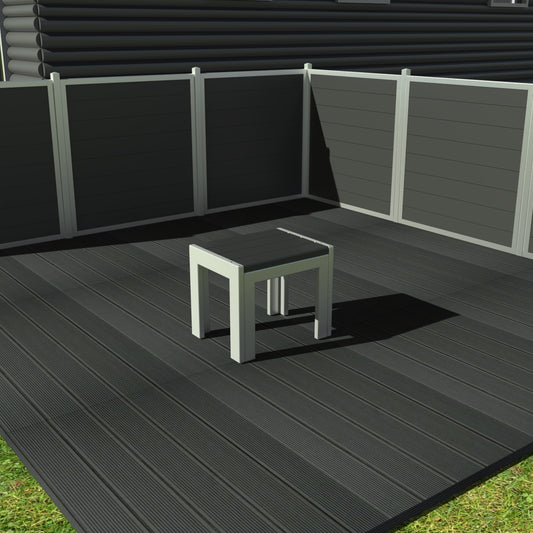 Opal Café stol - Uden ryglæn - Plastplanker -  - Opal Stol uden ryglæn