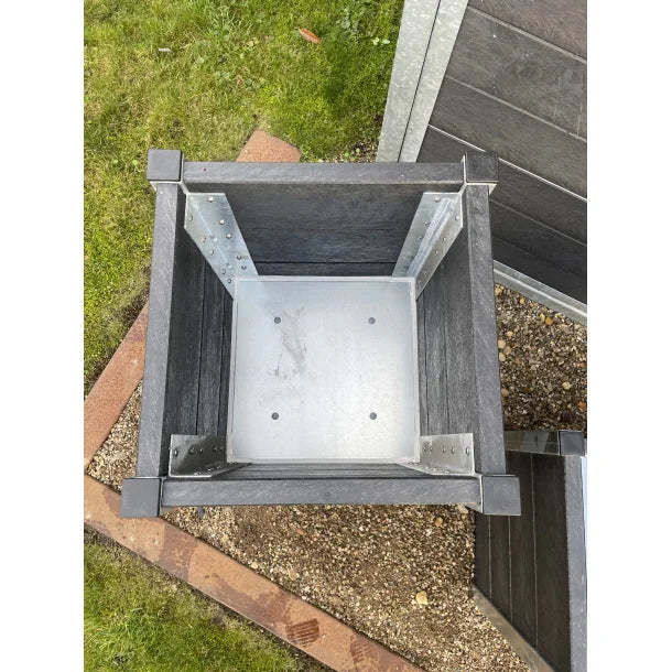 Stor Blomsterkumme - Helårs - Plastplanker -  - Blomsterkrukke