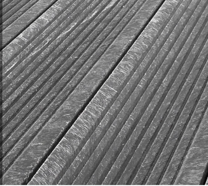 Plast Terrasseplanker - Sort - Plastplanker -  - Terrassebrædder