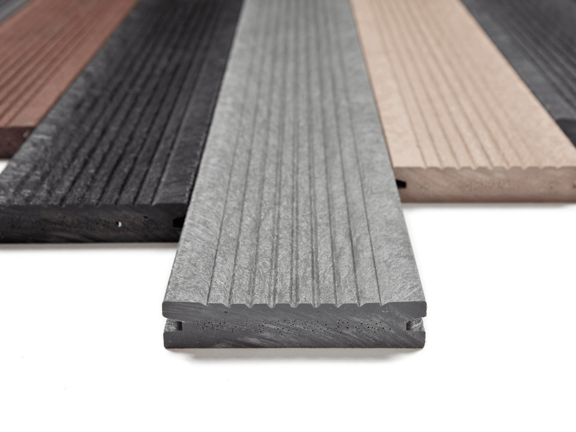 Plast Terrasseplanker - Sort - Plastplanker -  - Terrassebrædder